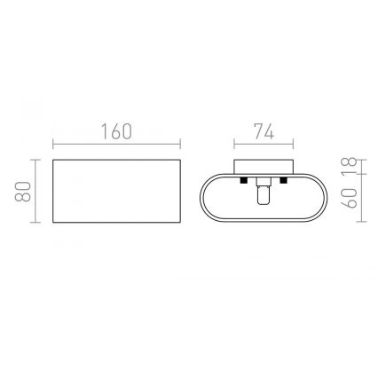 RED - Design Rendl - R12743 - Applique MARIO 1xG9/33W/230V