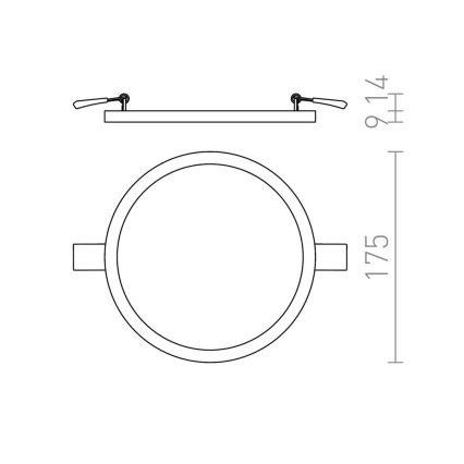 RED - Design Rendl - R12765 - Faretto LED da incasso HUE LED/18W/230V