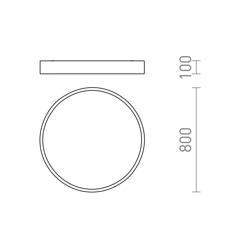 RED - Design Rendl - R13334 - Plafoniera LED MEZZO LED/100W/230V bianco