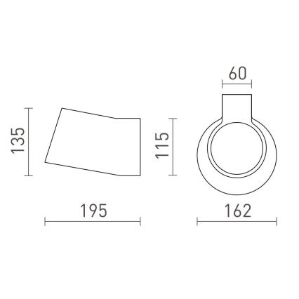 RED - Design Rendl - R13520 - Applique BENITA 1xE14/25W/230V