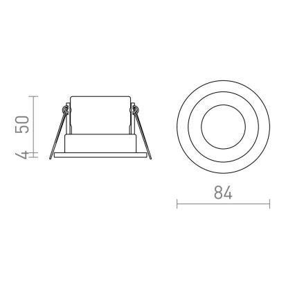 RED-Design Rendl-R13602- Lampada da incasso a LED per bagno BELLA 11W/230V IP65