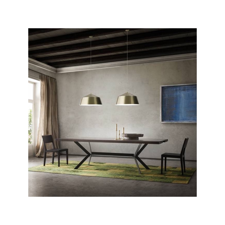 Redo 01-1102 - Lampadario a sospensione con filo AYLA 1xE27/42W/230V diametro 56 cm oro