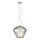Redo 01-1139 - Lampadario a sospensione su cavo FUSION 1xE27/42W/230V Ø 30 cm cromo lucido/vetro fumé