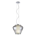 Redo 01-1140 - Lampadario a sospensione con filo FUSION 1xE27/42W/230V diametro 38 cm grigio