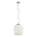 Redo 01-1141 - Lampada a sospensione con cavo MAGMA 1xE27/42W/230V Ø 38 cm cromo lucido/bianco