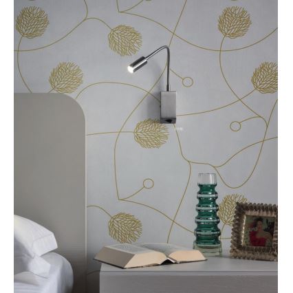 Redo 01-1195 - LED Flessibile piccola lampada HELLO LED/3W/230V cromo opaco
