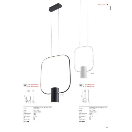 Redo 01-1227 - Lampada da tavolo LED dimmerabile DOM LED/21W/230V nera