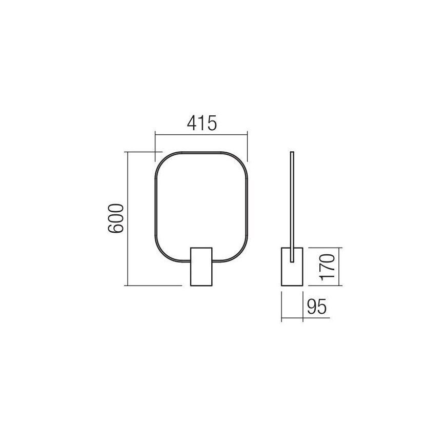 Redo 01-1227 - Lampada da tavolo LED dimmerabile DOM LED/21W/230V nera