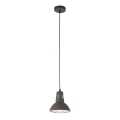 Redo 01-1279 - Lampada a sospensione su cavo PEEP 1xE27/42W/230V Ø 16,5 cm nero