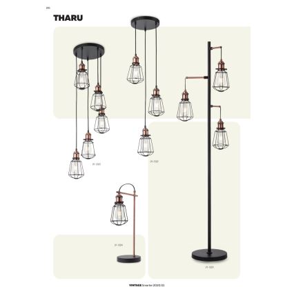 Redo 01-1301 - Lampadario a sospensione con filo THARU 1xE27/42W/230V