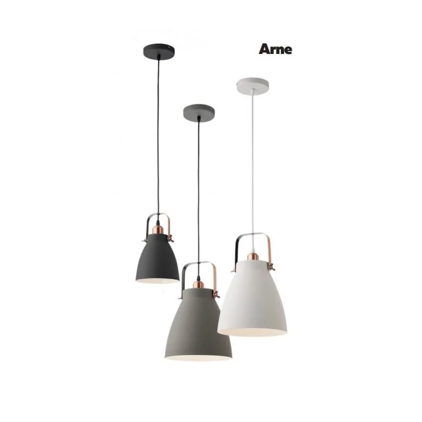 Redo 01-1311 - Lampadario a sospensione con filo ARNE 1xE27/42W/230V bianco
