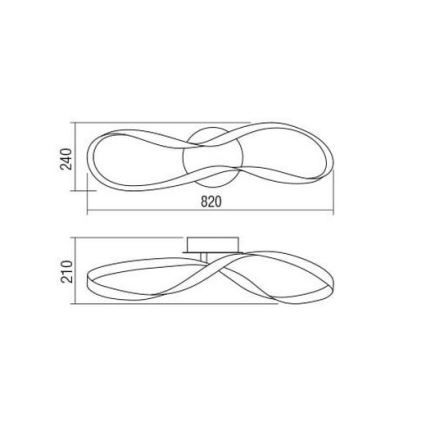 Redo 01-1414 - Plafoniera LED dimmerabile NUBO LED/40W/230V bianco