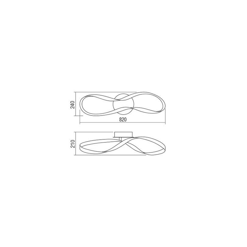 Redo 01-1414 - Plafoniera LED dimmerabile NUBO LED/40W/230V bianco