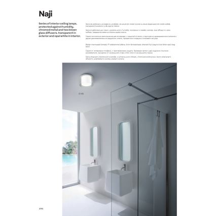 Redo 01-1453 - Plafoniera LED da bagno NAJI LED/12W/230V diametro 30 cm IP44