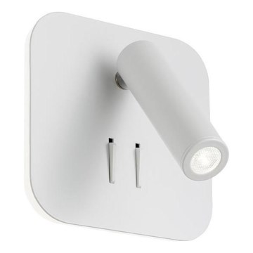 Redo 01-1491 - Lampada da parete QUDA LED/6W/230V + LED/3W CRI 90 bianca