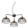 Redo 01-1573 - Lampadario a sospensione con cavo TAMIS 3xE27/42W/230V Ø 59 cm, nero