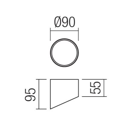 Redo 01-1625 - Faretto LED UTO LED/6W/230V Ø 9 cm bianco