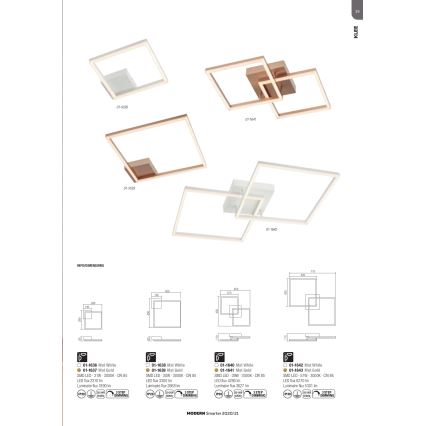 Redo 01-1642 - Plafoniera LED dimmerabile KLEE LED/57W/230V, bianca
