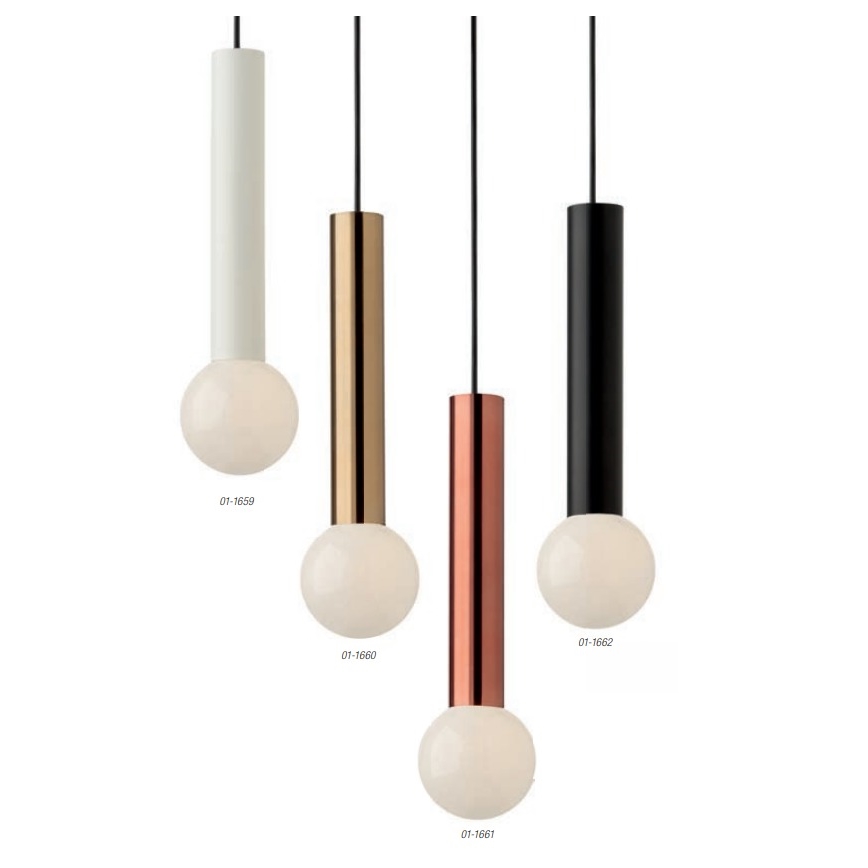 Redo 01-1661 - Lampadario a sospensione con filo GOSSIP 1xE27/42W/230V rame