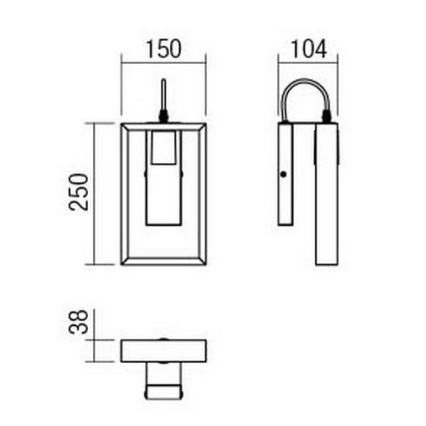 Redo 01-1663 - Applique TIMBER 1xE27/42W/230V faggio