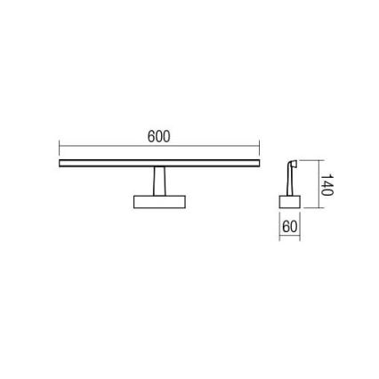 Redo 01-1672 - Illuminazione a LED per specchi da bagno NEPTUNE LED/12W/230V IP44