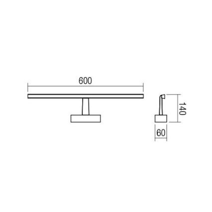 Redo 01-1673 - Illuminazione a LED per specchi da bagno NEPTUNE LED/12W/230V IP44