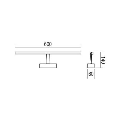 Redo 01-1674 - Illuminazione a LED per specchi da bagno NEPTUNE LED/12W/230V IP44