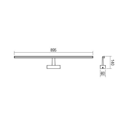 Redo 01-1676 - Illuminazione a LED per specchi da bagno NEPTUNE LED/18W/230V IP44