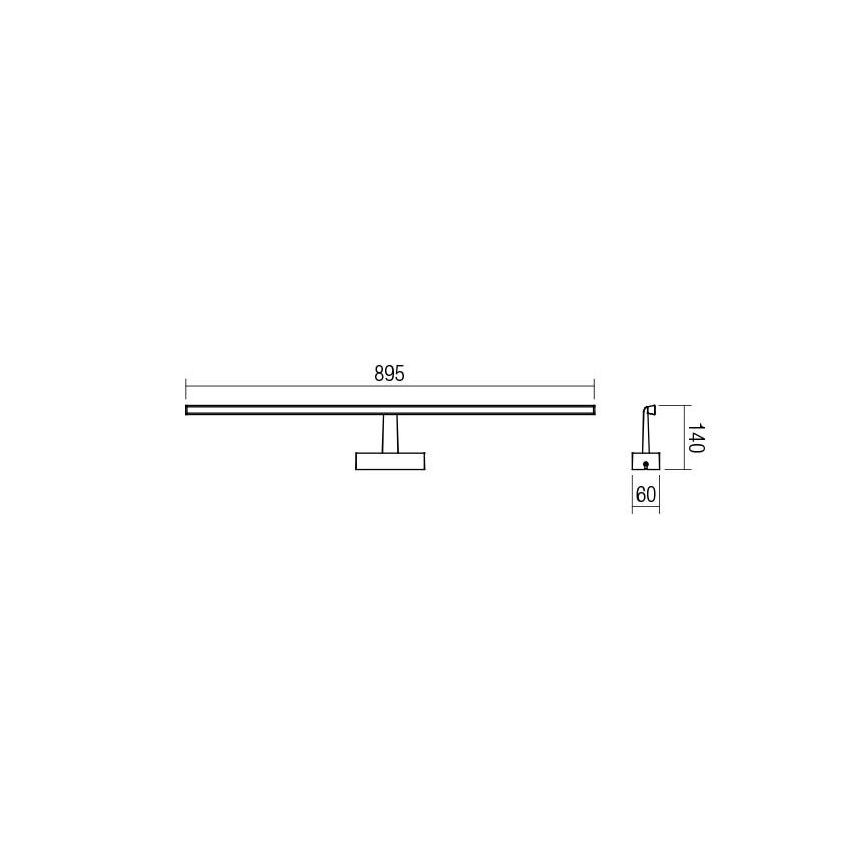 Redo 01-1676 - Illuminazione a LED per specchi da bagno NEPTUNE LED/18W/230V IP44