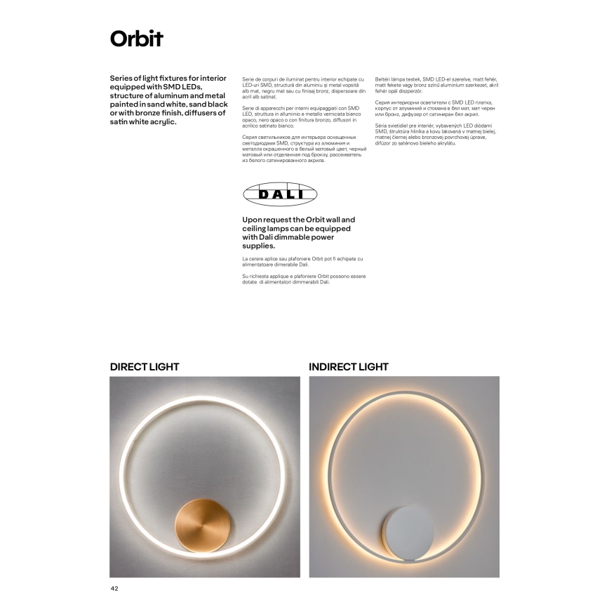 Redo 01-1699 - Applique a LED ORBIT LED/28W/230V