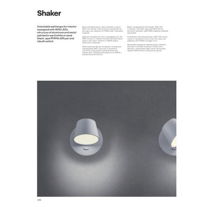 Redo 01-1738 - Applique a LED SHAKER LED/6W/230V bianco