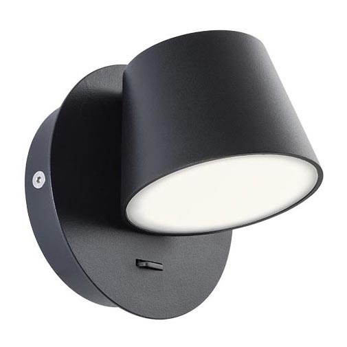 Redo 01-1739 - Applique a LED SHAKER LED/6W/230V nero