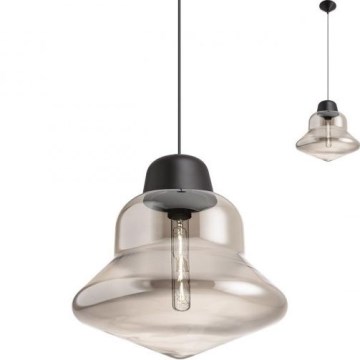 Redo 01-1771 - Lampadario a sospensione con filo AMNO 1x/E27/42W/230V diametro 33 cm grigio