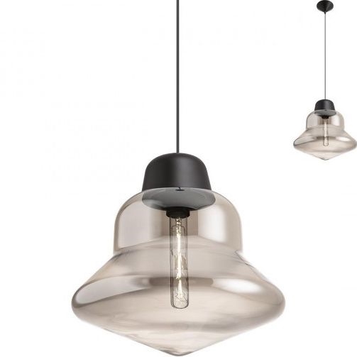 Redo 01-1771 - Lampadario a sospensione con filo AMNO 1x/E27/42W/230V diametro 33 cm grigio