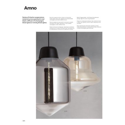 Redo 01-1773 - Lampada a sospensione AMNO con cavo 1xE27/42W/230V Ø 26 cm grigio