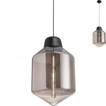 Redo 01-1773 - Lampadario a sospensione con filo AMNO 1x/E27/42W/230V diametro 26 cm grigio