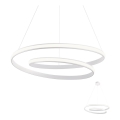 Redo 01-1795 - Lampadario LED dimmerabile a sospensione con cavo TORSION LED/40W/230V Ø 74 cm bianco