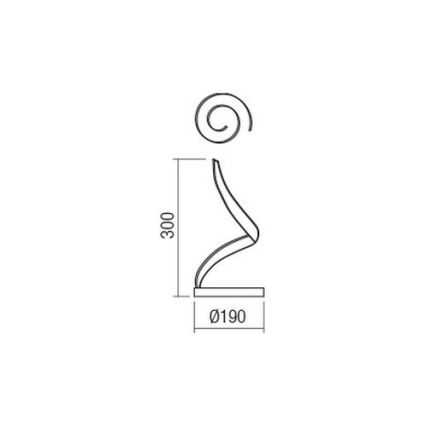 Redo 01-1815 - Lampada da tavolo LED TORSION LED/11W/230V 3000K bianco