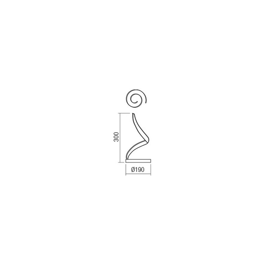 Redo 01-1815 - Lampada da tavolo LED TORSION LED/11W/230V 3000K bianco
