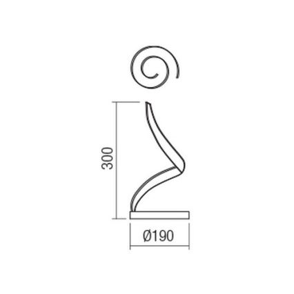 Redo 01-1816 - Lampada da tavolo LED TORSION LED/11W/230V 3000K bronzo