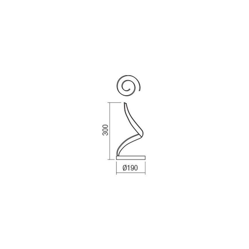 Redo 01-1816 - Lampada da tavolo LED TORSION LED/11W/230V 3000K bronzo