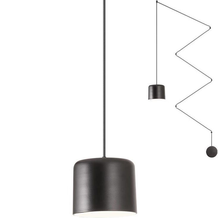 Redo 01-1822 - Lampadario a sospensione con filo DODO 1xE27/15W/230V ragno nero