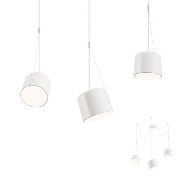 Redo 01-1825 - Lampadario a sospensione con filo DODO 3xE27/15W/230V ragno bianco