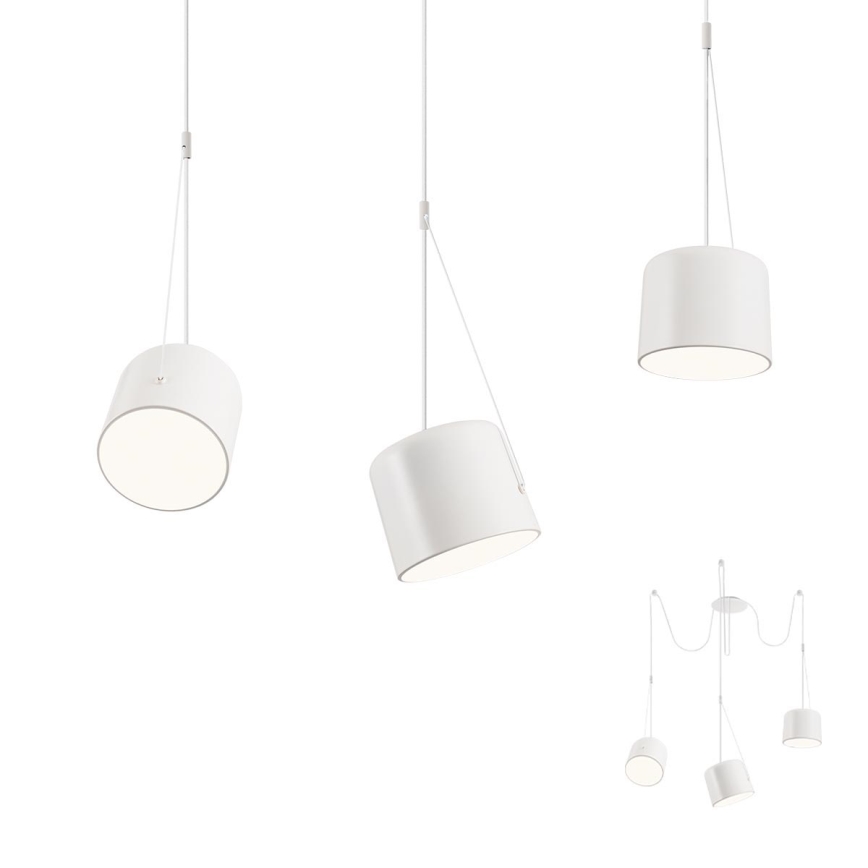 Redo 01-1825 - Lampadario a sospensione con filo DODO 3xE27/15W/230V ragno bianco
