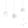 Redo 01-1825 - Lampadario a sospensione con filo DODO 3xE27/15W/230V ragno bianco