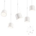 Redo 01-1827 - Lampadario a sospensione con filo DODO 5xE27/15W/230V ragno bianco