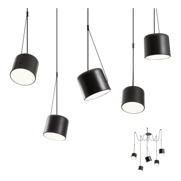 Redo 01-1828 - Lampadario a sospensione con filo DODO 5xE27/15W/230V ragno
