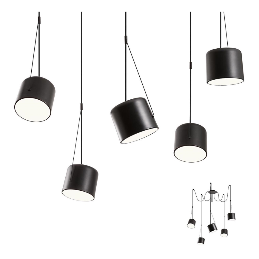 Redo 01-1828 - Lampadario a sospensione con filo DODO 5xE27/15W/230V ragno
