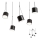Redo 01-1828 - Lampadario a sospensione con filo DODO 5xE27/15W/230V ragno