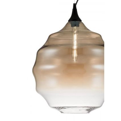 Redo 01-1844 - Lampadario a sospensione con filo SLAG 1xE27/42W/230V diametro 40 cm beige